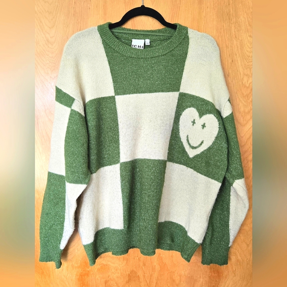 Recycled Material Smilie Face Sweater